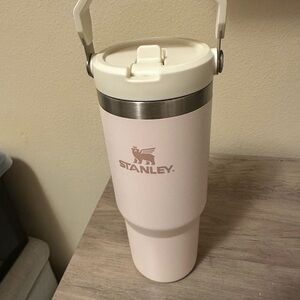 Stanley Light Pink Insulated Tumbler with Carry Handle